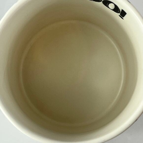 Stoneware Black White Coffee Mug BOO! Halloween Stitches Stripes Threshold 16oz - Picture 11 of 12